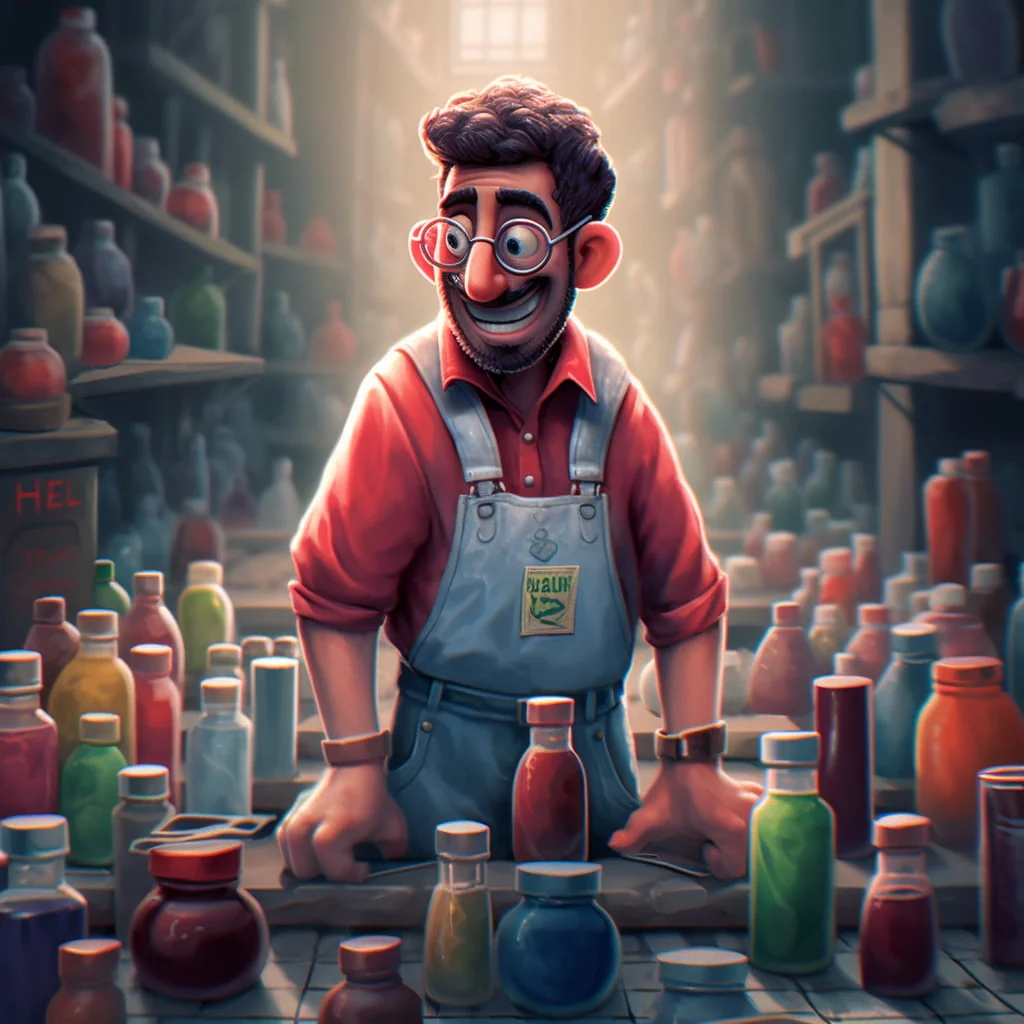Image de David Perez dans son laboratoire